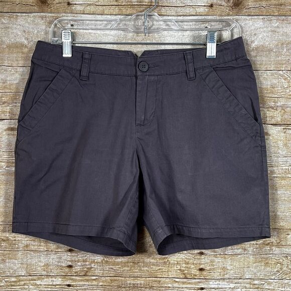 COLUMBIA OUTDOOR FLAT FRONT MID-RISE CLASSIC EVERYDAY CASUAL CHINO SHORTS SIZE 6 - Picture 1 of 6